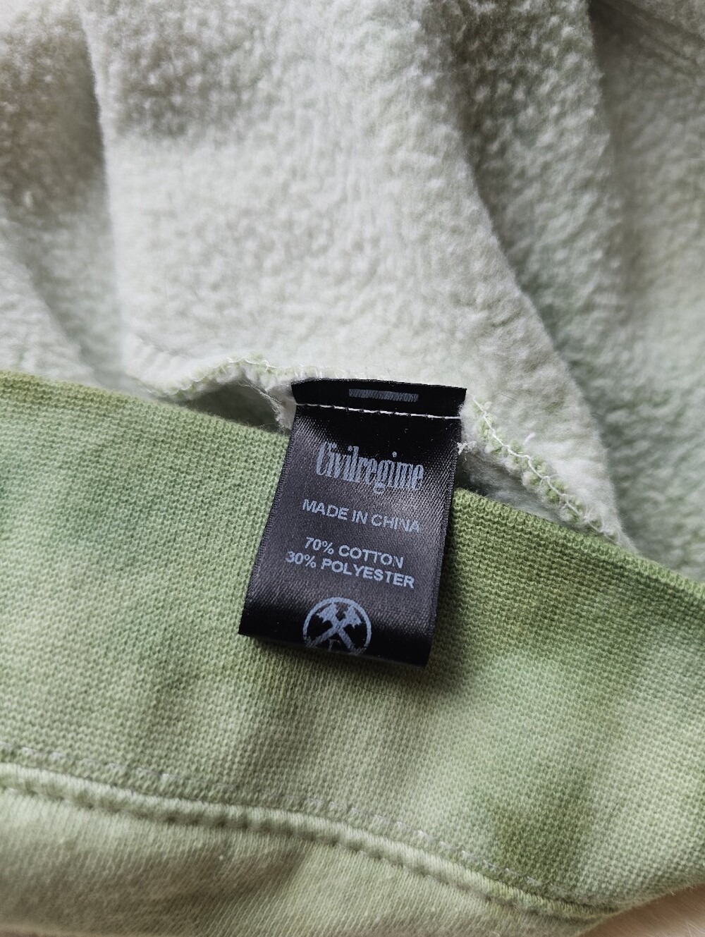 Civil Regime Green Marbled Roses Hoodie - Picture 5 of 9